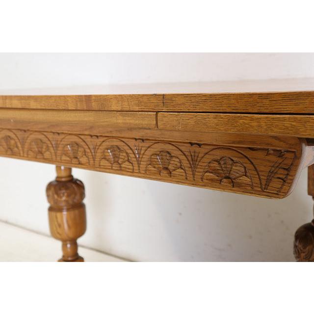 dt-15　1960年代イギリス製ビンテージ オーク Jaycee ジェイシー社 ドロップリーフ ダイニングテーブル ドローリーフテーブル 伸長式 送料無料 |  | 12