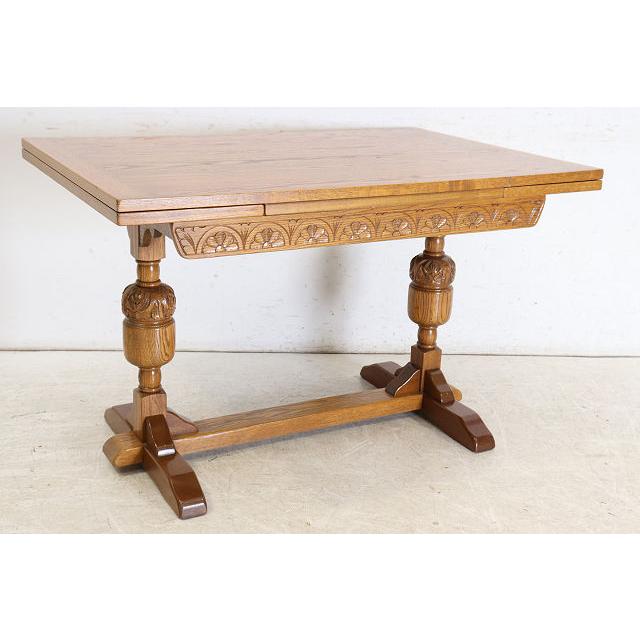 dt-15　1960年代イギリス製ビンテージ オーク Jaycee ジェイシー社 ドロップリーフ ダイニングテーブル ドローリーフテーブル 伸長式 送料無料 |  | 16