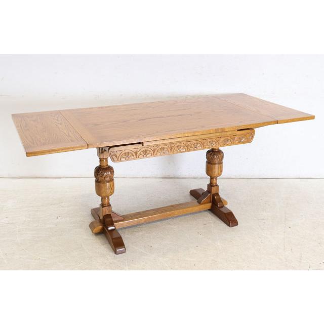 dt-15　1960年代イギリス製ビンテージ オーク Jaycee ジェイシー社 ドロップリーフ ダイニングテーブル ドローリーフテーブル 伸長式 送料無料 |  | 17