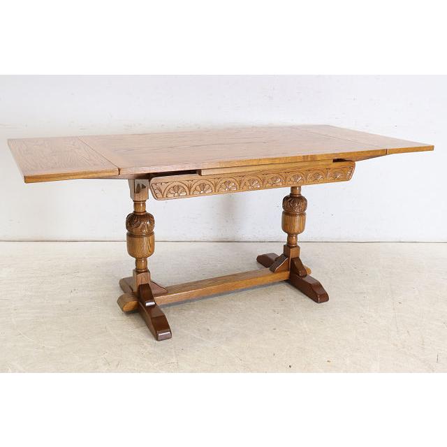 dt-15　1960年代イギリス製ビンテージ オーク Jaycee ジェイシー社 ドロップリーフ ダイニングテーブル ドローリーフテーブル 伸長式 送料無料 |  | 18