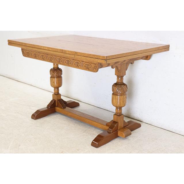 dt-15　1960年代イギリス製ビンテージ オーク Jaycee ジェイシー社 ドロップリーフ ダイニングテーブル ドローリーフテーブル 伸長式 送料無料 |  | 02