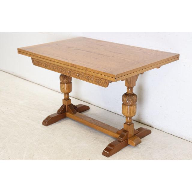 dt-15　1960年代イギリス製ビンテージ オーク Jaycee ジェイシー社 ドロップリーフ ダイニングテーブル ドローリーフテーブル 伸長式 送料無料 |  | 04