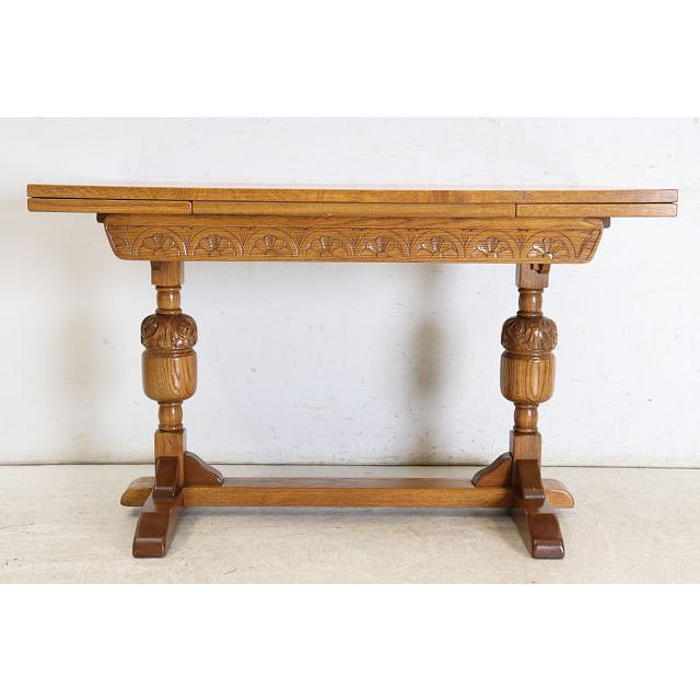 dt-15　1960年代イギリス製ビンテージ オーク Jaycee ジェイシー社 ドロップリーフ ダイニングテーブル ドローリーフテーブル 伸長式 送料無料 |  | 05