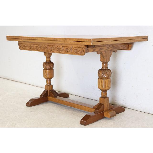 dt-15　1960年代イギリス製ビンテージ オーク Jaycee ジェイシー社 ドロップリーフ ダイニングテーブル ドローリーフテーブル 伸長式 送料無料 |  | 06