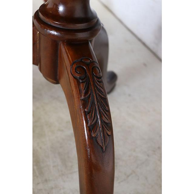 dt-2　1960年代イギリス製ビンテージ ウォルナット クイーンアンスタイル ペデスタル ダイニングテーブル 二本脚 食卓 |  | 10