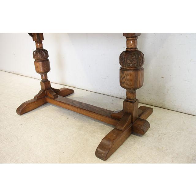 dt-8　1960年代イギリス製ビンテージ　オーク　Jaycee　ジェイシ―　ドロップリーフ　ダイニングテーブル　ドローリーフテーブル　伸長式 |  | 11