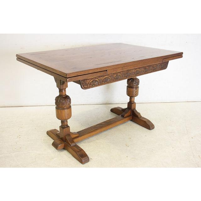 dt-8　1960年代イギリス製ビンテージ　オーク　Jaycee　ジェイシ―　ドロップリーフ　ダイニングテーブル　ドローリーフテーブル　伸長式 |  | 15