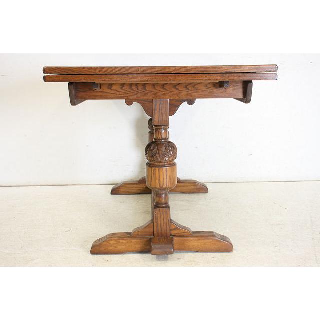 dt-8　1960年代イギリス製ビンテージ　オーク　Jaycee　ジェイシ―　ドロップリーフ　ダイニングテーブル　ドローリーフテーブル　伸長式 |  | 18