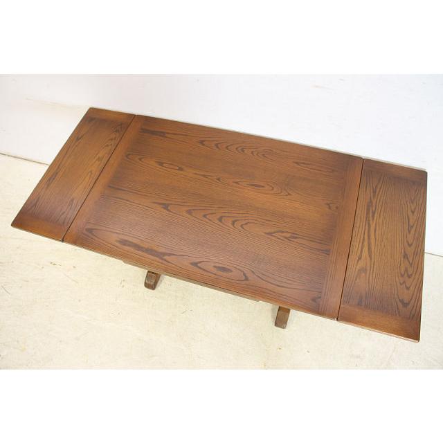 dt-8　1960年代イギリス製ビンテージ　オーク　Jaycee　ジェイシ―　ドロップリーフ　ダイニングテーブル　ドローリーフテーブル　伸長式 |  | 06