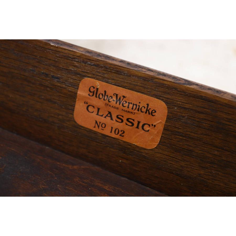 【Globe-Wernicke】英国製 1920年代 オーク材 スタッキングブックケース ステンドグラス 書棚 バリスタブックケース アンティーク家具 (G-103) |  | 06