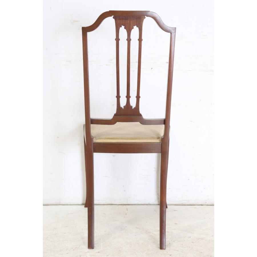 英国アンティーク家具 1910年代 マホガニー材 エドワーディアン様式 象嵌細工（インレイ） サロンチェア ダイニングチェア 英国製 (G-15) |  | 10