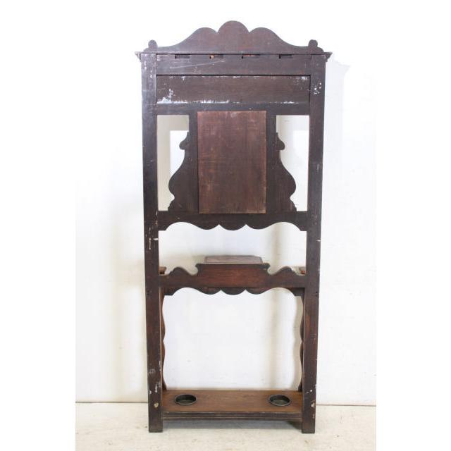 hs-6　1890年代 イギリス製 アンティーク　ビクトリアン　オーク　鏡付き　ホールスタンド　コートハンガー |  | 20