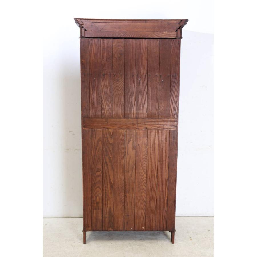 【衣装タンス】 1940年代イギリス製アンティーク オーク ゴシック ワードローブ 食器棚 JAMES PHILLIPS & SONS LTD UNION ST. BRISTOL (md-5) |  | 09