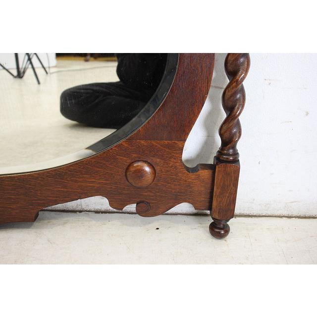 mr-2　1920年代イギリス製アンティーク　ヴィクトリアン　オーク　バリーシュガーツイスト　ウォールミラー　壁掛け鏡 |  | 11