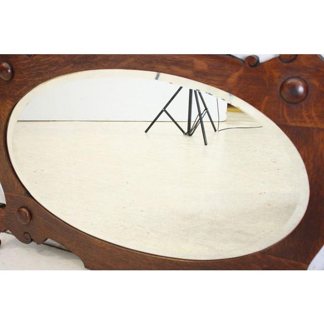 mr-2　1920年代イギリス製アンティーク　ヴィクトリアン　オーク　バリーシュガーツイスト　ウォールミラー　壁掛け鏡 |  | 12