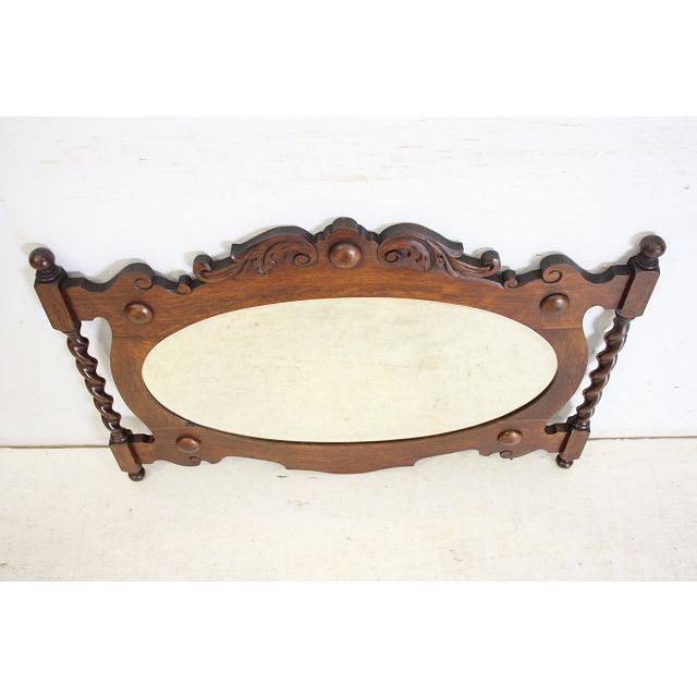 mr-2　1920年代イギリス製アンティーク　ヴィクトリアン　オーク　バリーシュガーツイスト　ウォールミラー　壁掛け鏡 |  | 13