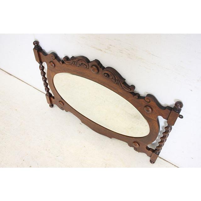 mr-2　1920年代イギリス製アンティーク　ヴィクトリアン　オーク　バリーシュガーツイスト　ウォールミラー　壁掛け鏡 |  | 14