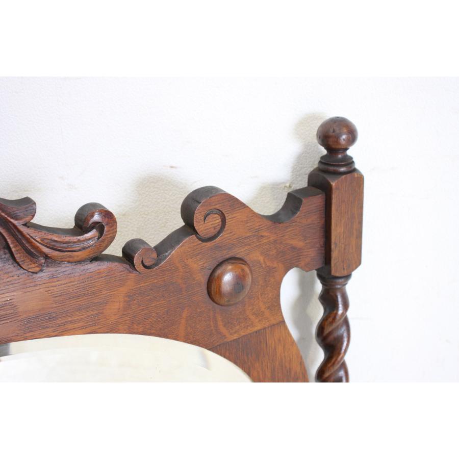 mr-2　1920年代イギリス製アンティーク　ヴィクトリアン　オーク　バリーシュガーツイスト　ウォールミラー　壁掛け鏡 |  | 16