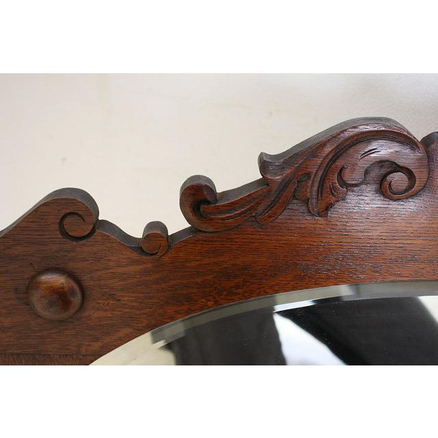 mr-2　1920年代イギリス製アンティーク　ヴィクトリアン　オーク　バリーシュガーツイスト　ウォールミラー　壁掛け鏡 |  | 17