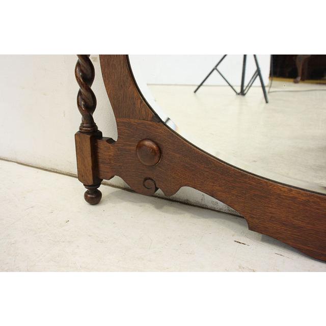 mr-2　1920年代イギリス製アンティーク　ヴィクトリアン　オーク　バリーシュガーツイスト　ウォールミラー　壁掛け鏡 |  | 06