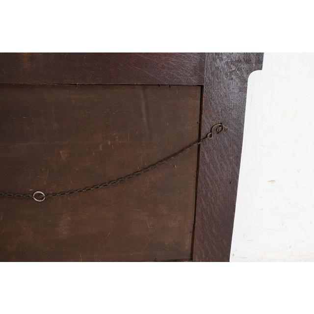 mr-4　1920年代イギリス製アンティーク オーク 四角 スクエア 彫刻された ウォールミラー 壁掛け鏡 ビンテージ レトロ 木製 送料無料 |  | 17