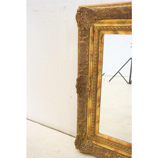 mr-5　1940年代イギリス製アンティーク　ビクトリアンスタイル　ギルト　スクエア　四角　ウォールミラー　壁掛け鏡 |  | 10