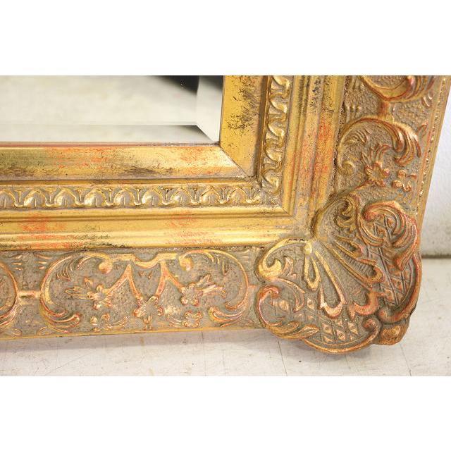 mr-5　1940年代イギリス製アンティーク　ビクトリアンスタイル　ギルト　スクエア　四角　ウォールミラー　壁掛け鏡 |  | 15