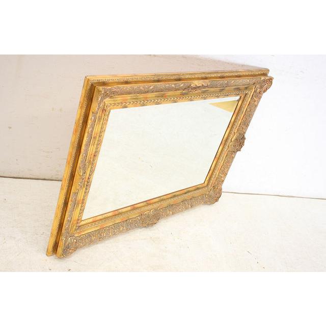 mr-5　1940年代イギリス製アンティーク　ビクトリアンスタイル　ギルト　スクエア　四角　ウォールミラー　壁掛け鏡 |  | 19