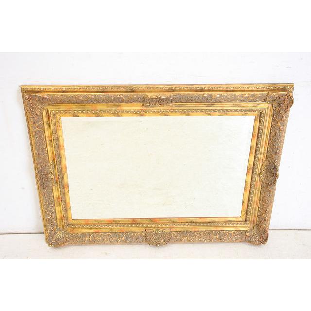 mr-5　1940年代イギリス製アンティーク　ビクトリアンスタイル　ギルト　スクエア　四角　ウォールミラー　壁掛け鏡 |  | 02