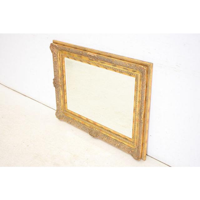 mr-5　1940年代イギリス製アンティーク　ビクトリアンスタイル　ギルト　スクエア　四角　ウォールミラー　壁掛け鏡 |  | 03