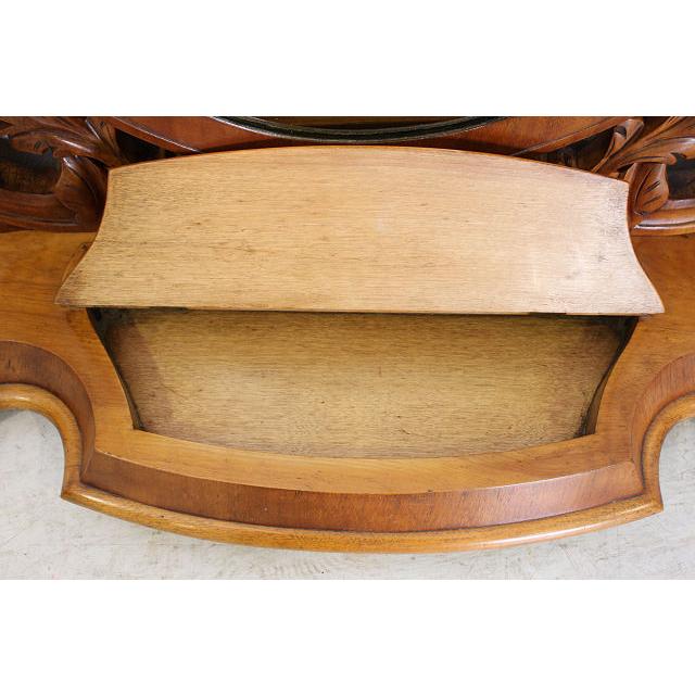 mr-7　1890年代 イギリス製 アンティーク　ビクトリアン　ウォルナット　テーブルミラー　卓上鏡　スタンディングミラー　大型鏡 |  | 14