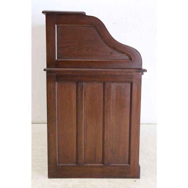 nd-10　1890年代イギリス製アンティーク　オーク　ビクトリアン　ロールトップデスク　ニーホールデスク　書斎机 |  | 19