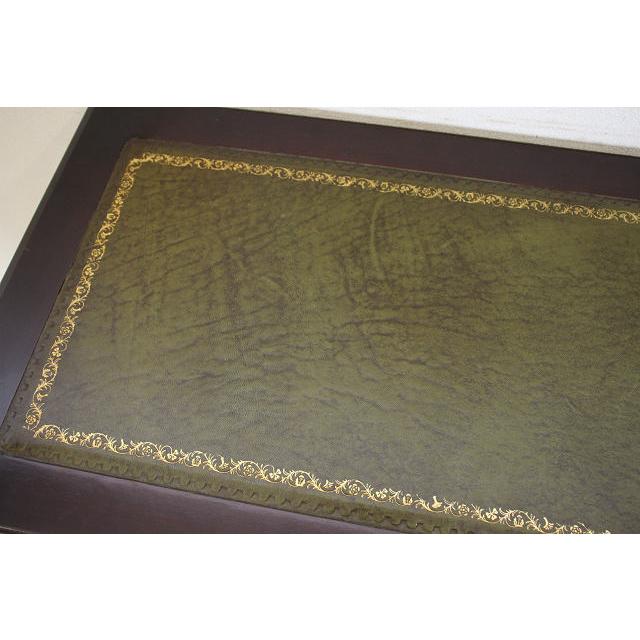 nd-14　1970年代 イギリス製 ビンテージ　マホガニー　ジョージアンスタイル　レザートップ　スモール　ニーホールデスク　机 |  | 06