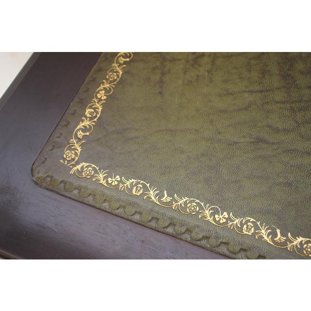 nd-14　1970年代 イギリス製 ビンテージ　マホガニー　ジョージアンスタイル　レザートップ　スモール　ニーホールデスク　机 |  | 09