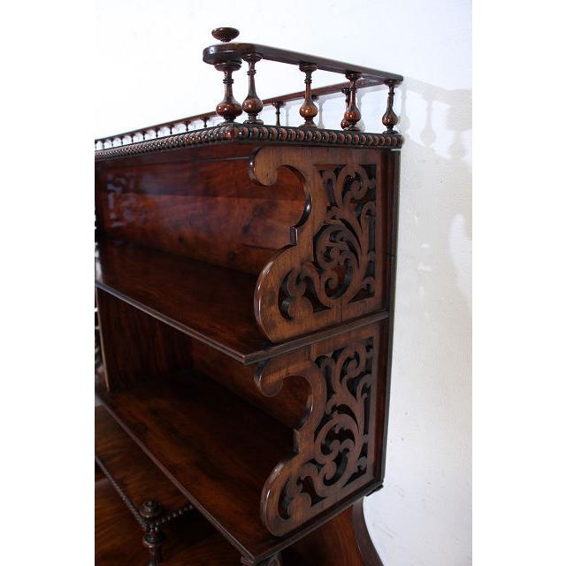 nd-2　1880年代イギリス製 アンティーク　ビクトリアン　ウォルナット　オープン　デスク　机　ライティングテーブル |  | 11