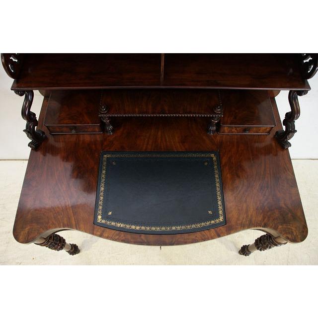 nd-2　1880年代イギリス製 アンティーク　ビクトリアン　ウォルナット　オープン　デスク　机　ライティングテーブル |  | 13