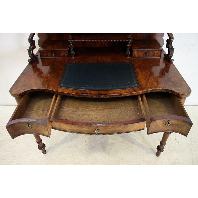 nd-2　1880年代イギリス製 アンティーク　ビクトリアン　ウォルナット　オープン　デスク　机　ライティングテーブル |  | 17