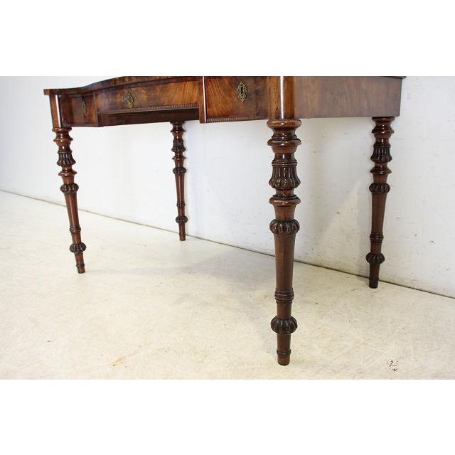 nd-2　1880年代イギリス製 アンティーク　ビクトリアン　ウォルナット　オープン　デスク　机　ライティングテーブル |  | 18