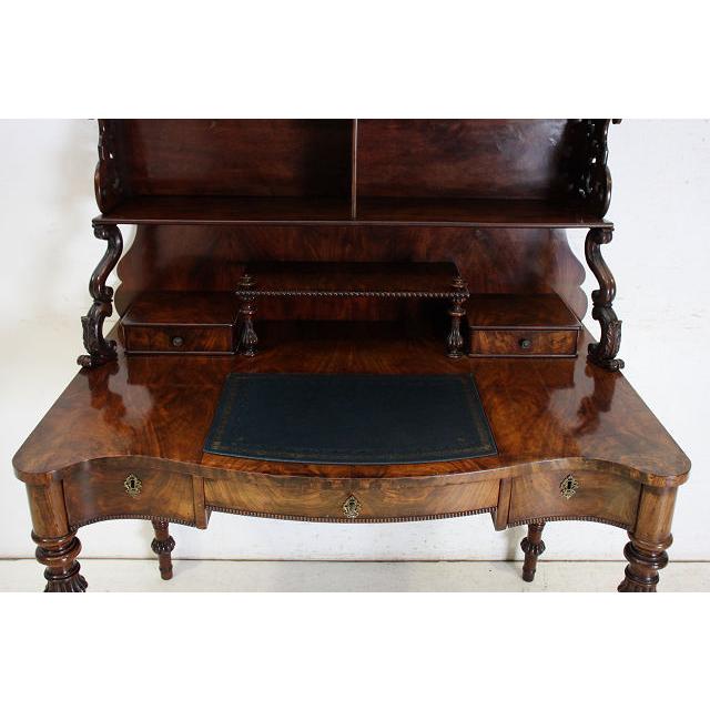 nd-2　1880年代イギリス製 アンティーク　ビクトリアン　ウォルナット　オープン　デスク　机　ライティングテーブル |  | 05