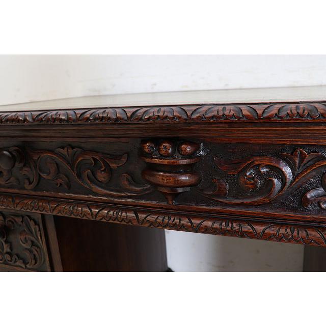 イギリス製高級木製机 完売】[Jシリーズ] 木製デスクⅢ W1400xD700 ウォルナットⅡ