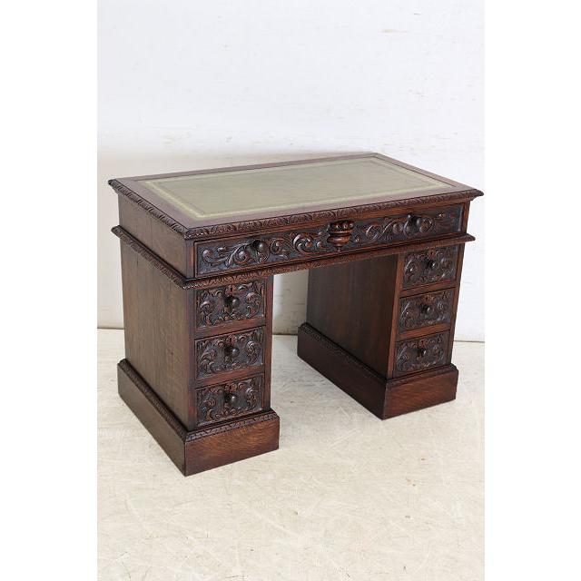 k816r112 英国アンティーク家具 ニーホールデスク 書斎デスク 秘密の扉 k816r112 英国アンティーク家具 ニーホールデスク 書斎デスク