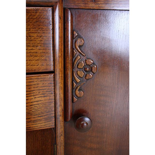 sb-10　1950年代イギリス製ヴィンテージ　オーク　アールデコ　C.W.S Ltd　サイドボード　バッフェ　リビング家具 |  | 11