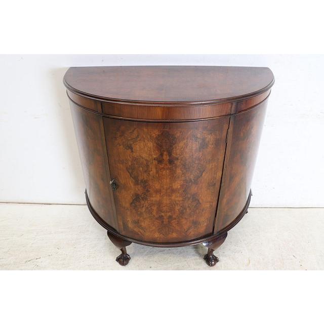 sb-1　1930年代イギリス製アンティーク　ビクトリアンスタイル　ウォルナット　ボウルクロウフット　ハーフムーン　サイドボード　収納家具 |  | 10