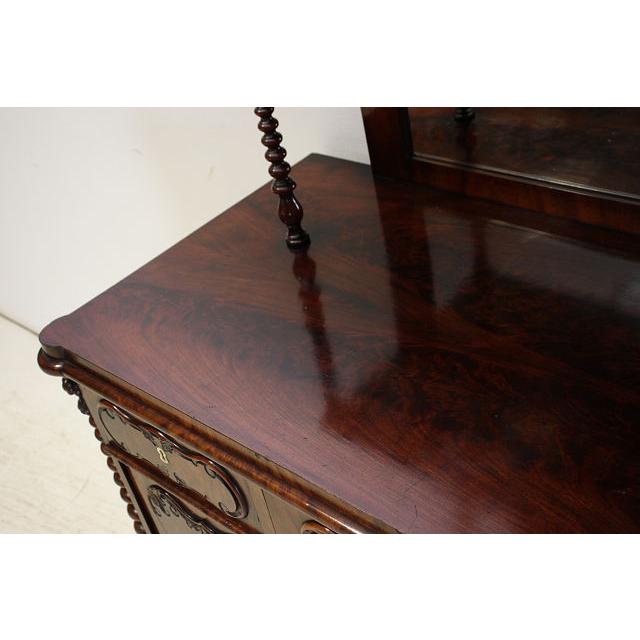 sb-2　1880年代イギリス製アンティーク　ビクトリアン　マホガニー&オーク　ミラーバック　サイドボード |  | 11