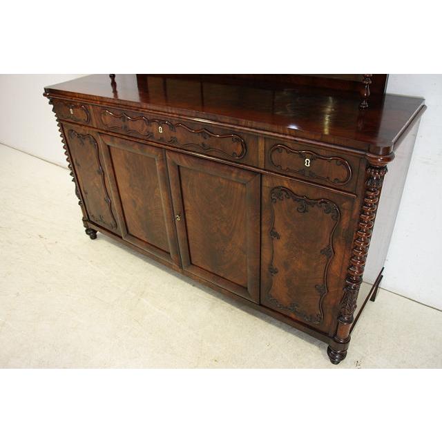 sb-2　1880年代イギリス製アンティーク　ビクトリアン　マホガニー&オーク　ミラーバック　サイドボード |  | 13