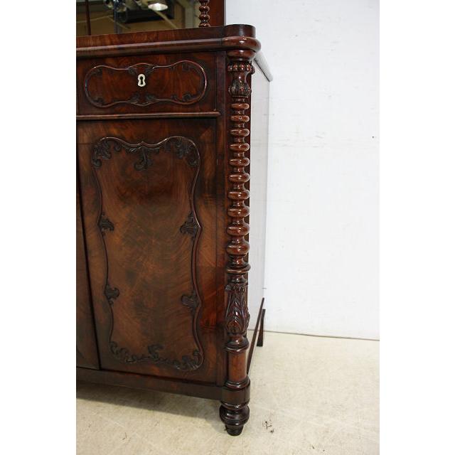 sb-2　1880年代イギリス製アンティーク　ビクトリアン　マホガニー&オーク　ミラーバック　サイドボード |  | 14