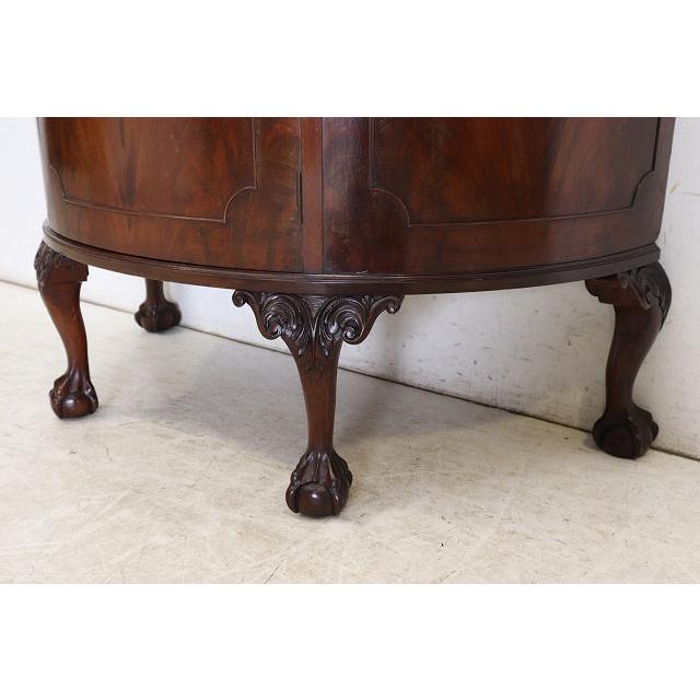 sb-3　1930年代イギリス製アンティーク ビクトリアン様式 ウォルナット ボウルクロウフット カブリオーレ ハーフムーン サイドボード 収納家具 店舗什器 |  | 14