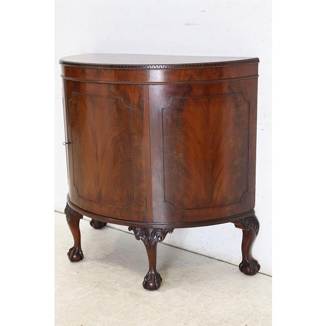 sb-3　1930年代イギリス製アンティーク ビクトリアン様式 ウォルナット ボウルクロウフット カブリオーレ ハーフムーン サイドボード 収納家具 店舗什器 |  | 04