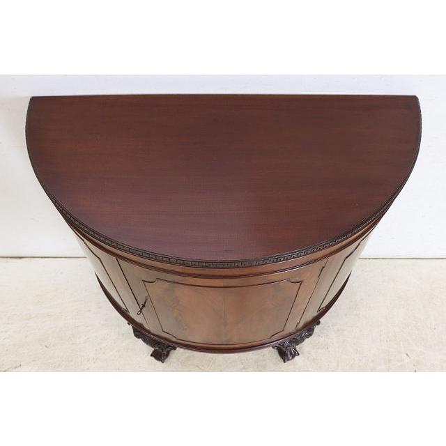 sb-3　1930年代イギリス製アンティーク ビクトリアン様式 ウォルナット ボウルクロウフット カブリオーレ ハーフムーン サイドボード 収納家具 店舗什器 |  | 05