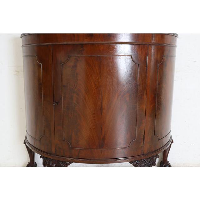 sb-3　1930年代イギリス製アンティーク ビクトリアン様式 ウォルナット ボウルクロウフット カブリオーレ ハーフムーン サイドボード 収納家具 店舗什器 |  | 07